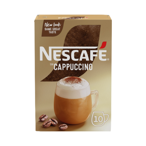 836691 Nescafe Gold Cappuccino Cremig zart, Loeskaffee Sticks, 10 Portionen, 140 Gramm.png
